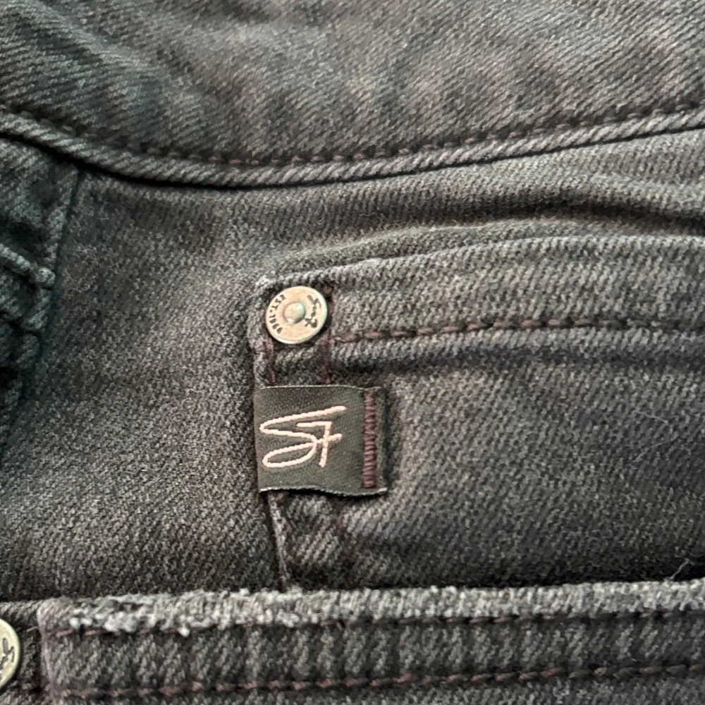 Seven7 Black Cutoff Denim Shorts